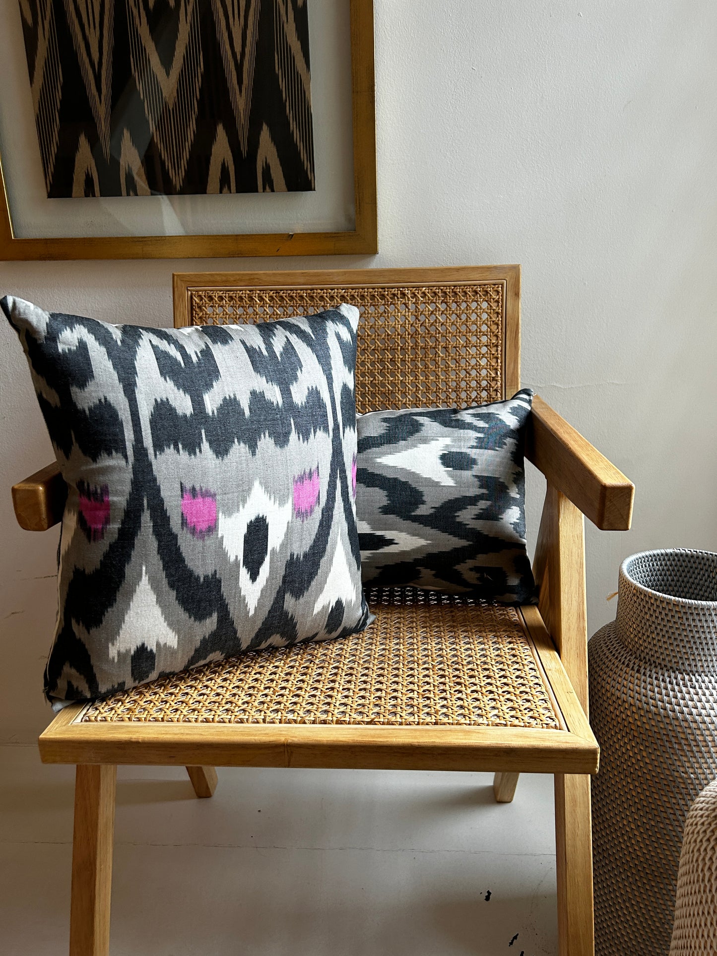 16 x 16 Uzbek Silk Cushion Covers