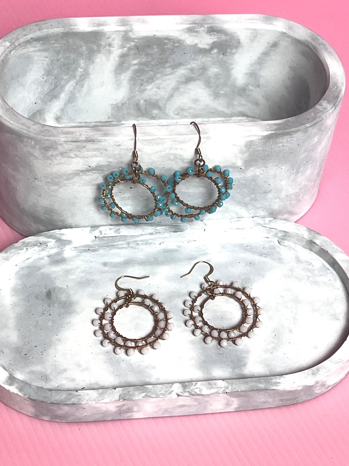 Just Gaya's Small Circle Chandelier Earrings