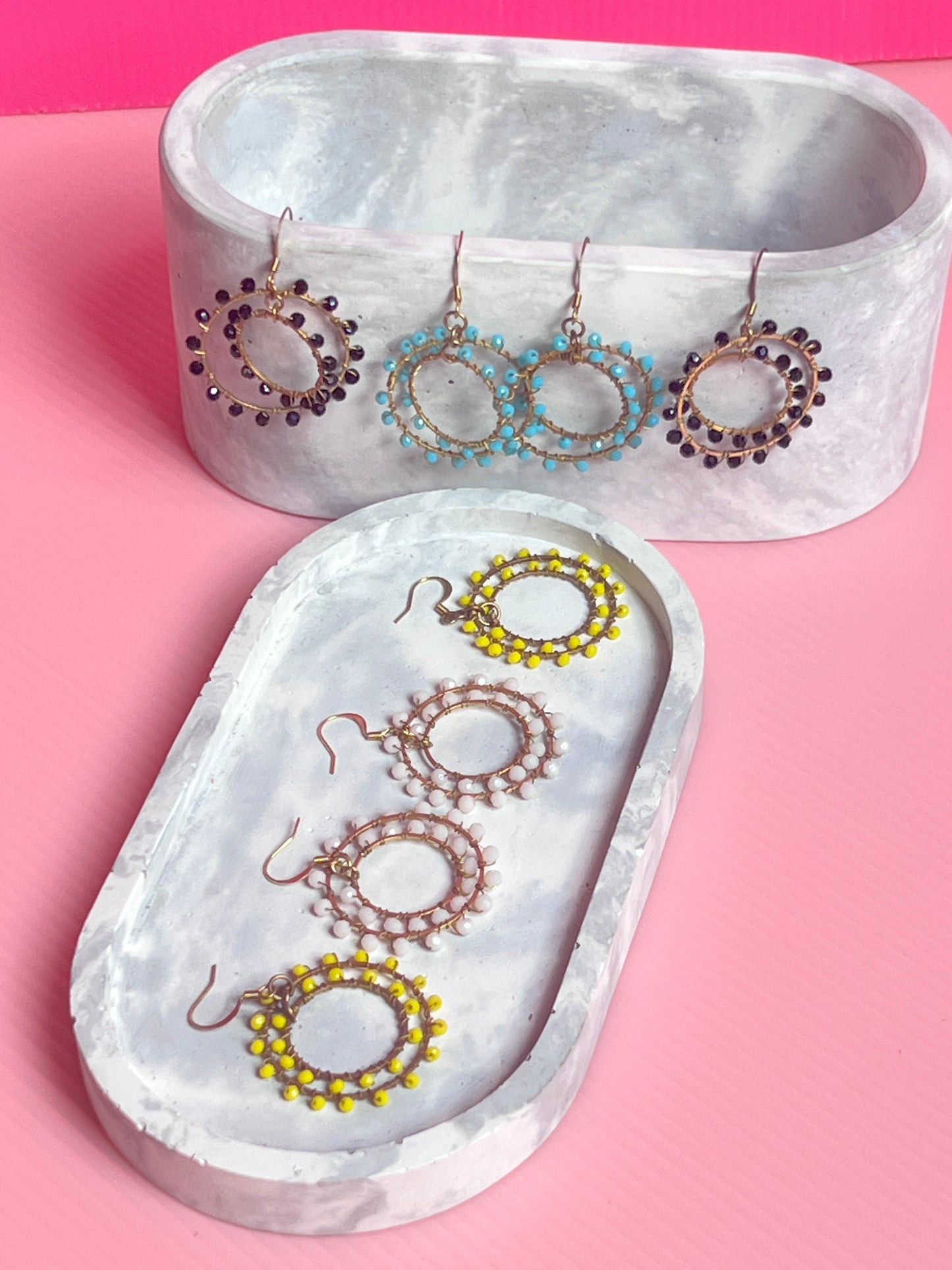 Just Gaya's Small Circle Chandelier Earrings