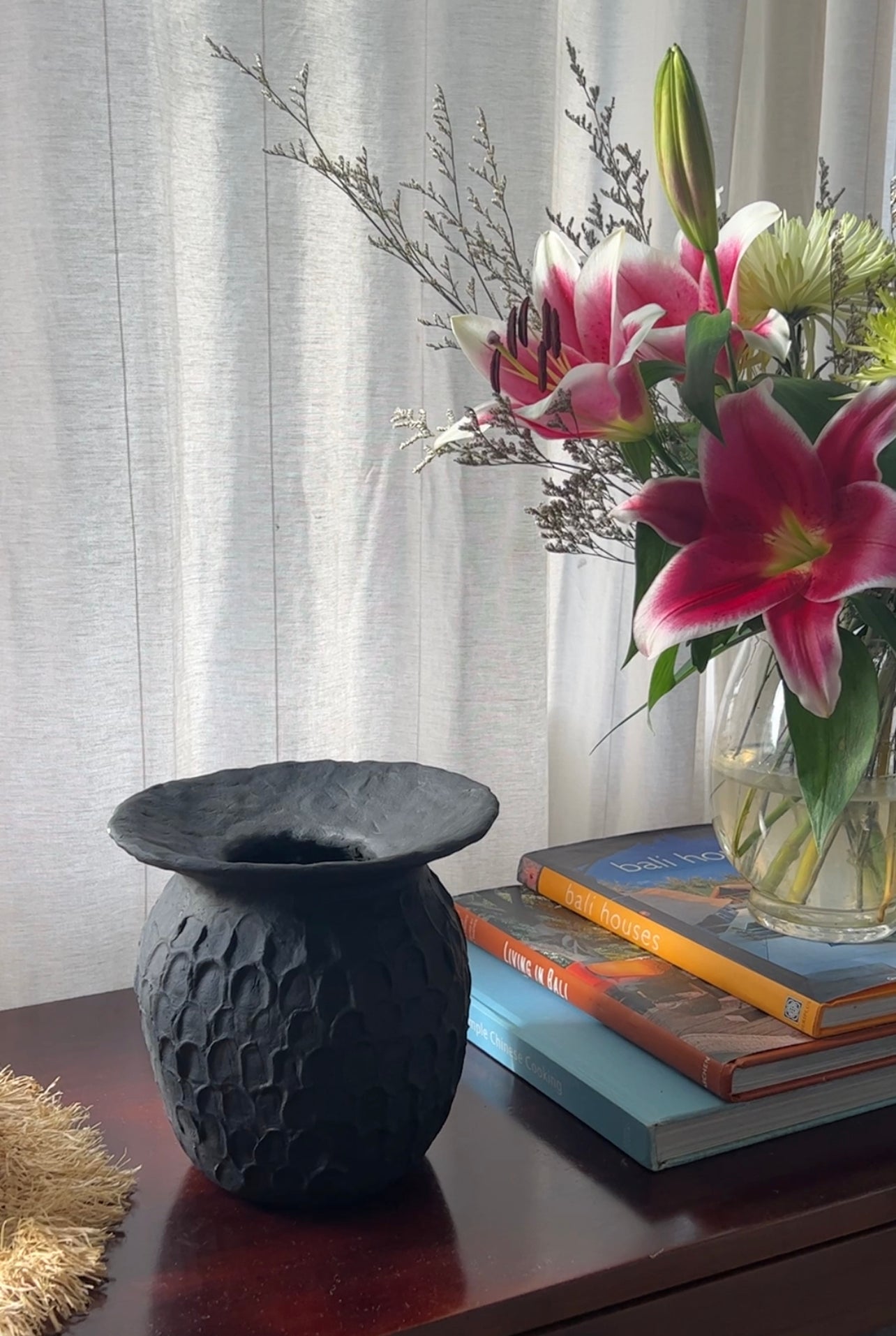 Pebbled Vase Paper Mache