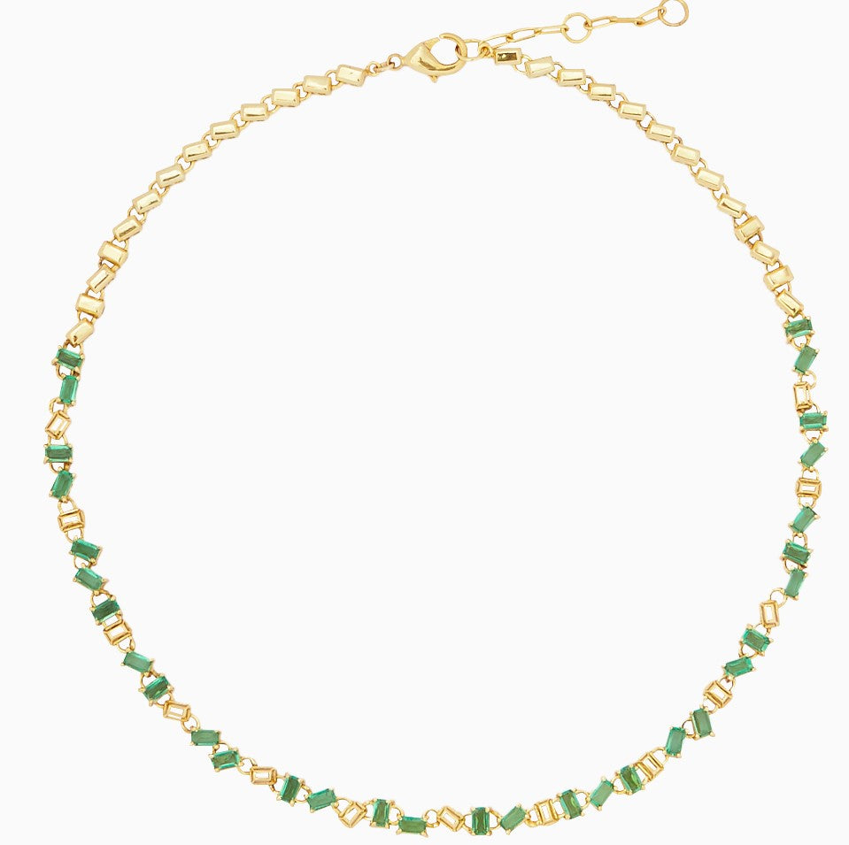 Emerald Tennis Necklace