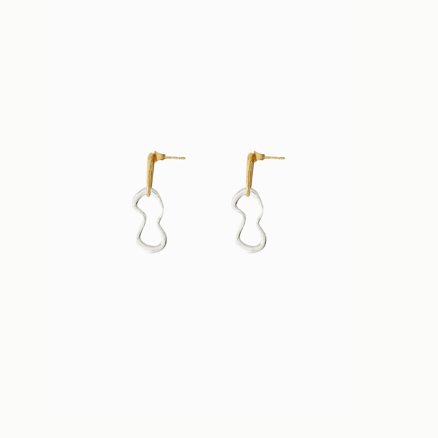 Achromatic Chain Link Earrings