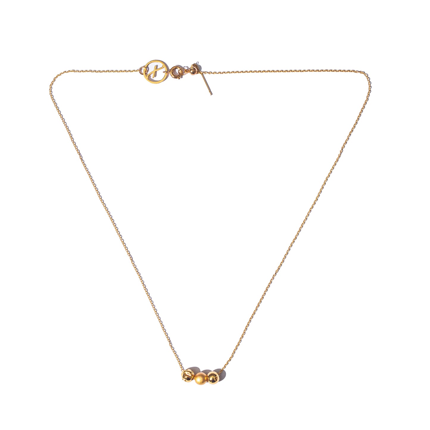 NECKLACE WITH 3 JUGGLING BALLS