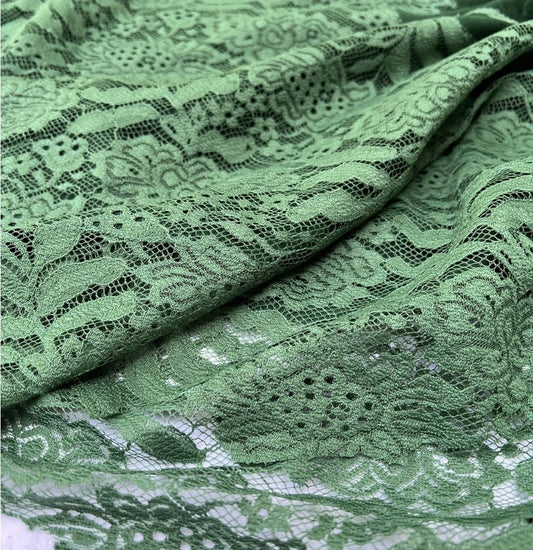 Wahine Shawl -Bottle Green Lace (silk and wool)