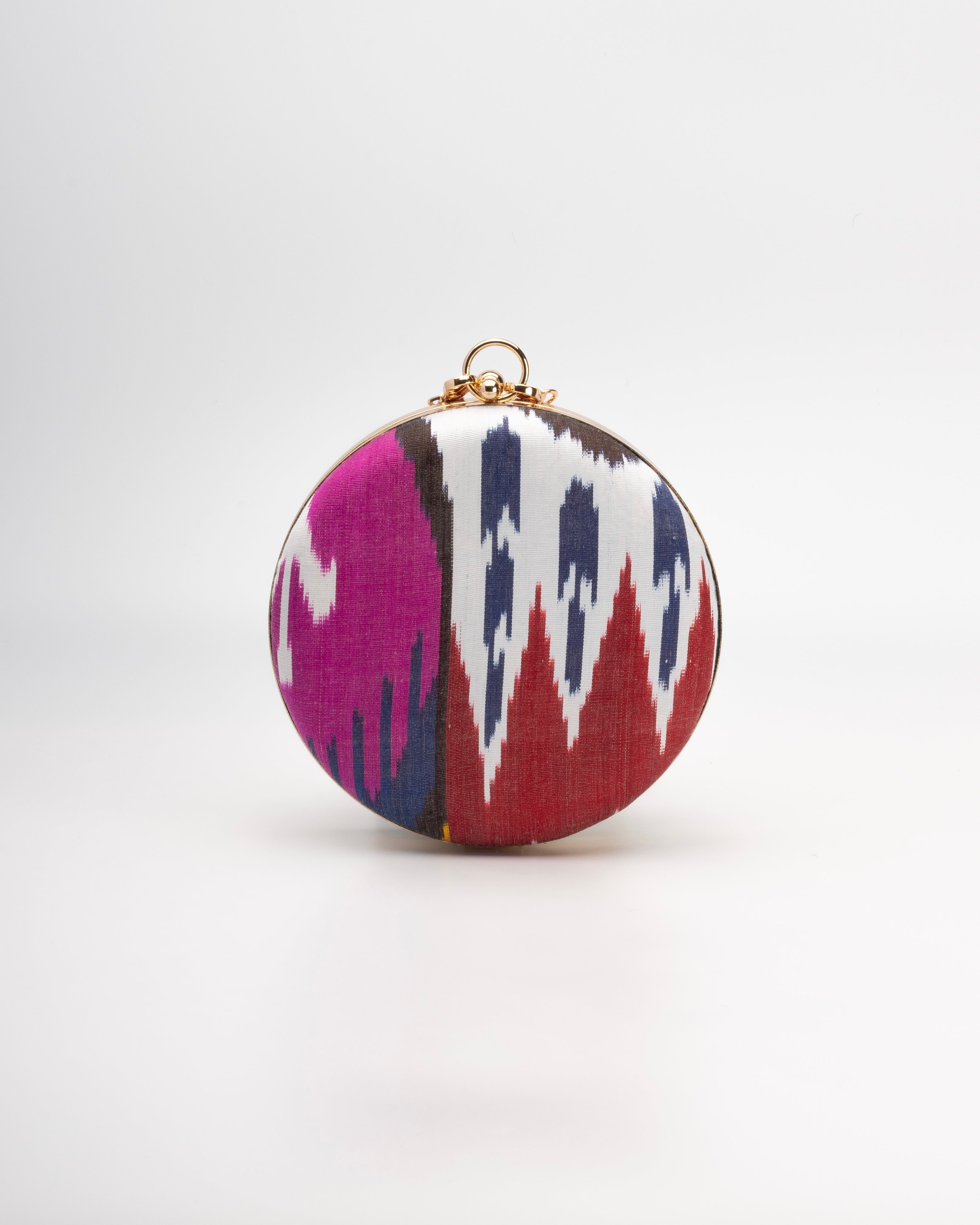 Frankitas classic multicolor Silk Ikat capturing different weaves of silk ikat patterns