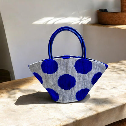 Luna Bag Blue Polka Dot