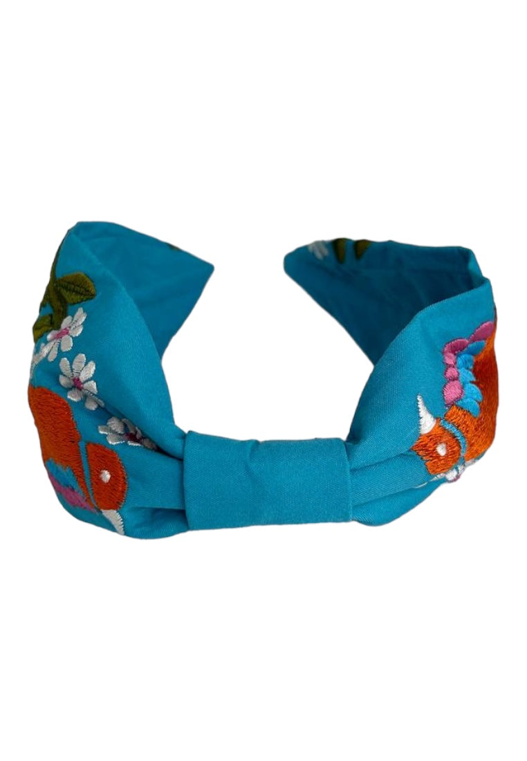 Headbands - Blue with Bird &amp; Flowers