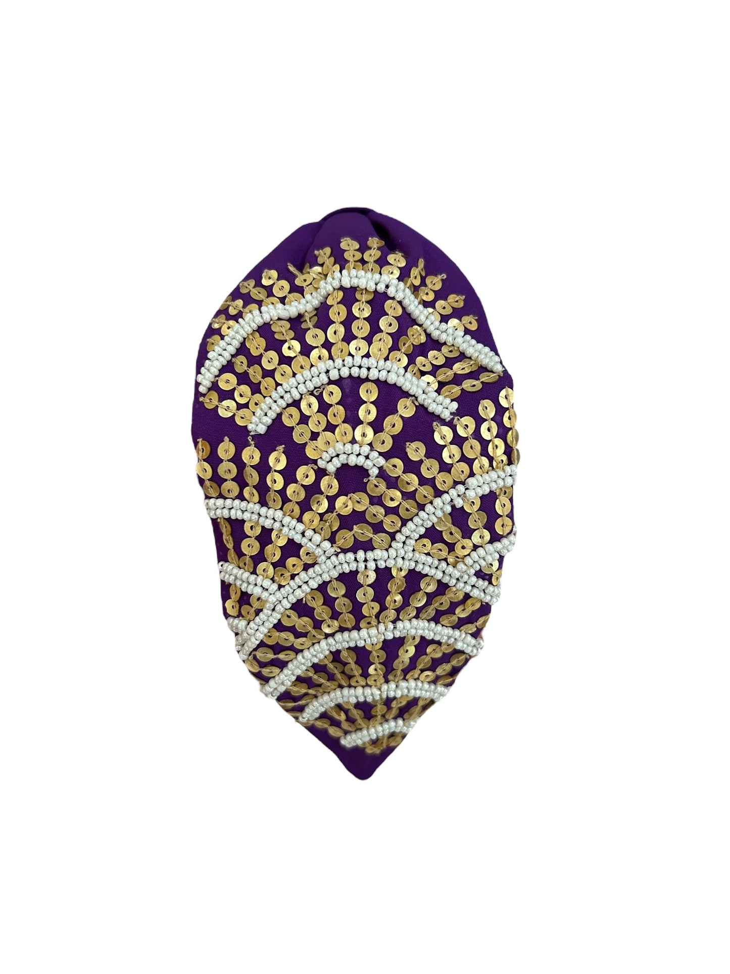 Headbands - Purple Gold Abstract