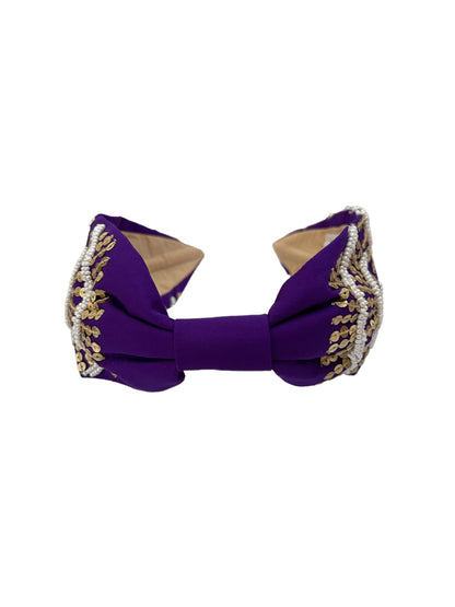 Headbands - Purple Gold Abstract