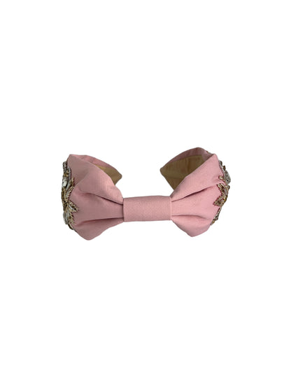 Headbands - Smoky Pink with Regal Beadwork