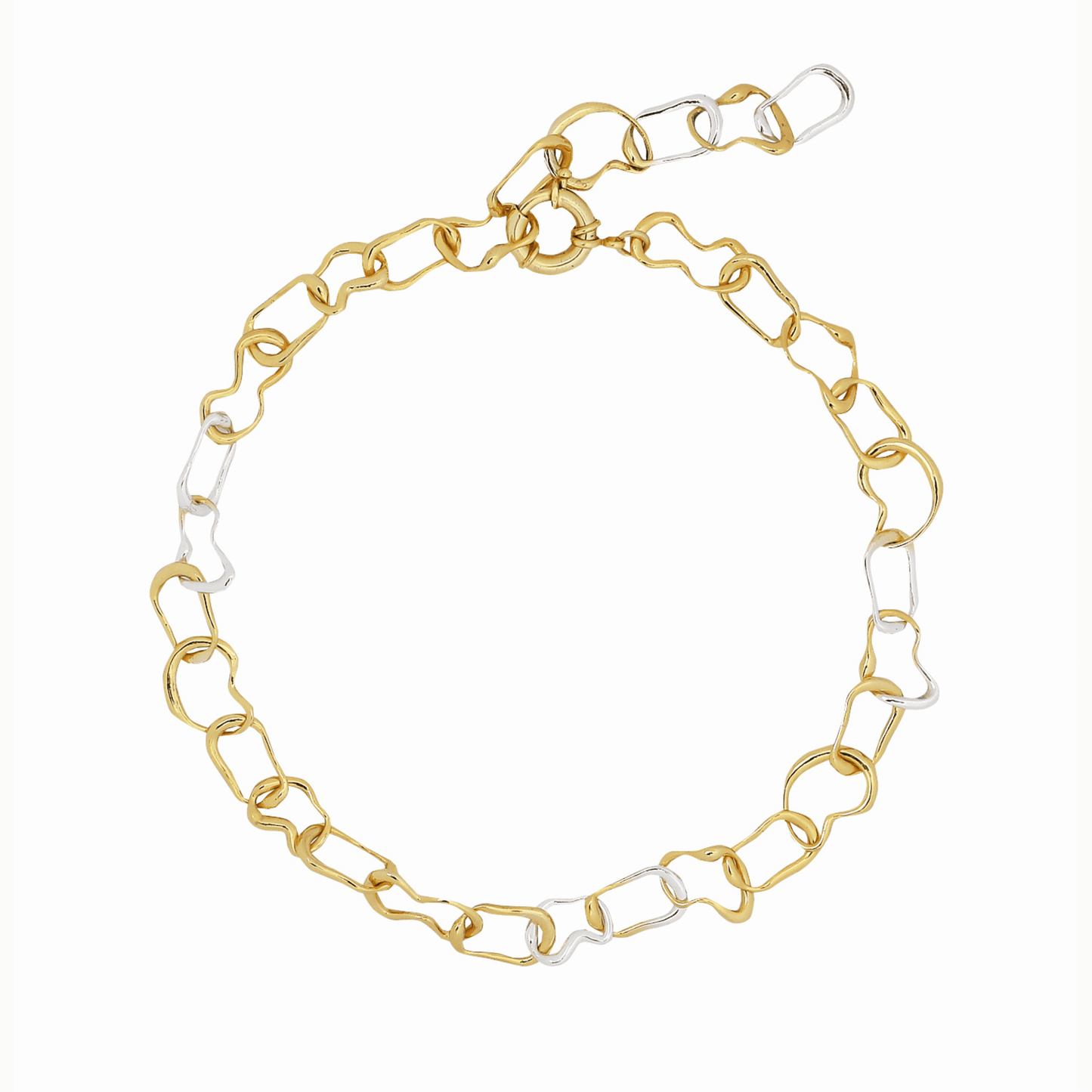 Achromatic Chain Link Necklace