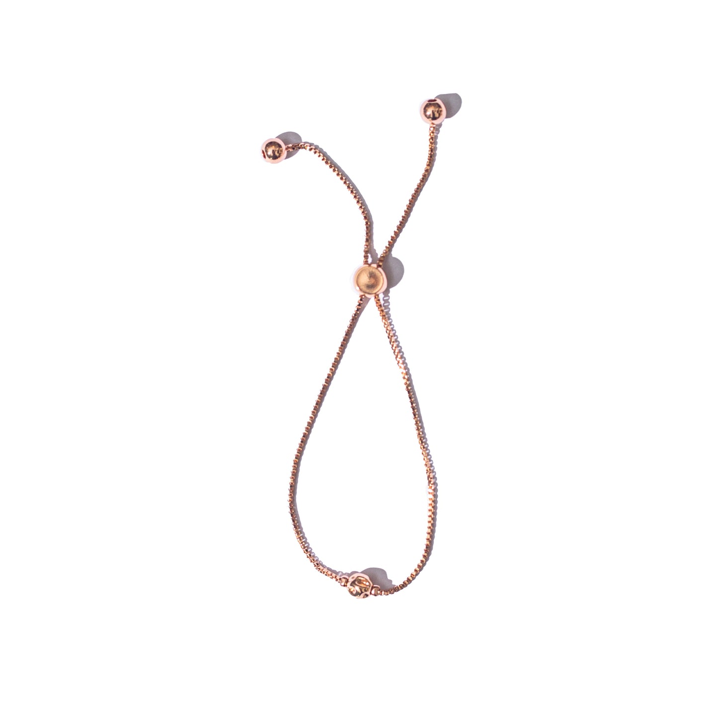 BRACELET WITH CRUSHED JUGGLING BALL (ROSE GOLD)