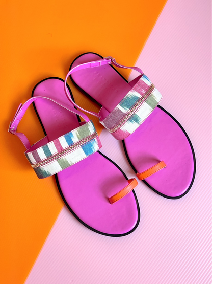 Miya Ikat Sandals - Love Potion Pink